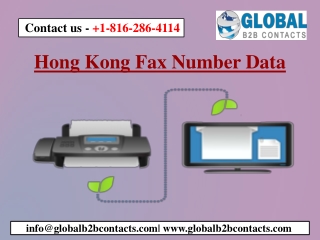 Hong Kong Fax Number Data