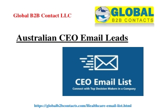 Australian CEO Email Leads