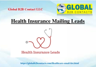 Health Insurance Mailing Leads