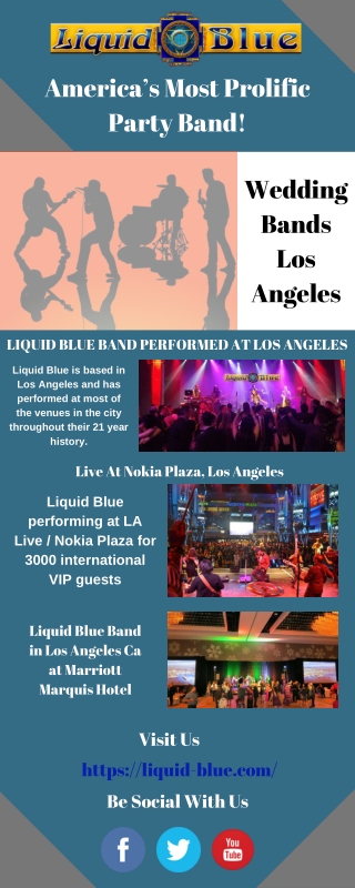 Wedding Bands Los Angeles - Liquid Blue