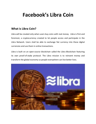 Facebook’s Libra Coin