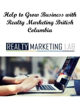 Help to Grow Business with Realty Marketing British Columbia