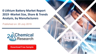 0 Lithium Battery Market Report 2019