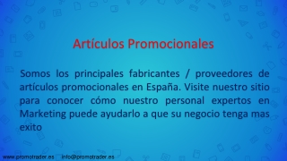 Artículos Promocionales