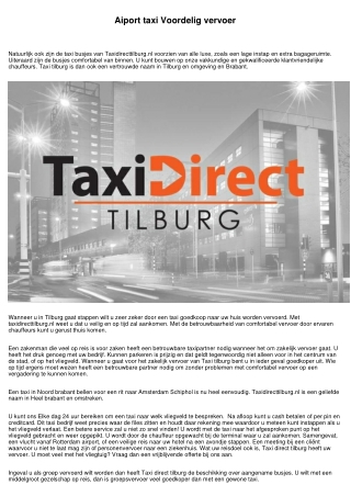 Taxi airport Services