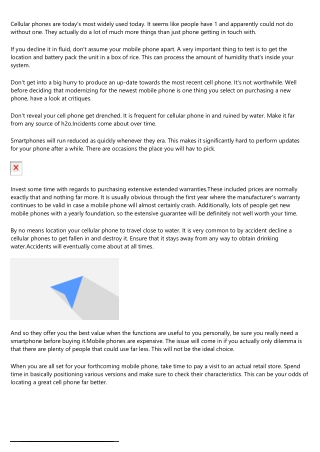 Want A New Mobile Phone? Perplexed From The 1 You Might Have? These Guidelines Might Help!