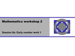 Mathematics workshop 2
