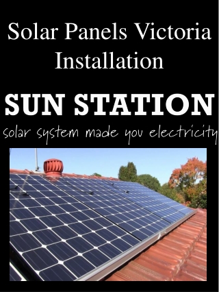 Solar Panels Victoria Installation