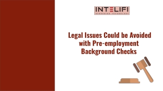 Legal Issues Could be Avoided with Pre-employment Background Checks