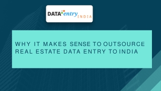 Real Estate Data Entry Services