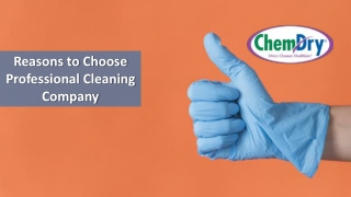 Reasons to Choose Professional Cleaning Company