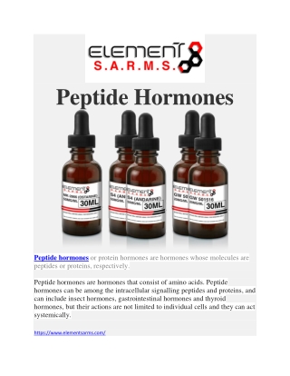 Peptide Hormones