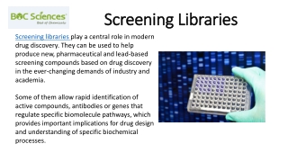 Screening Libraries