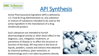 API Synthesis