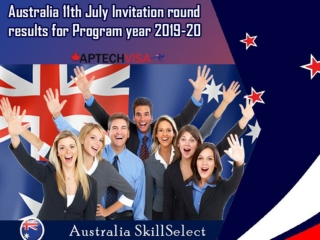 Australia 11th July Invitation round results for Program year 2019-20