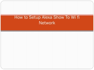 How to Connect Echo Show to WiFi?