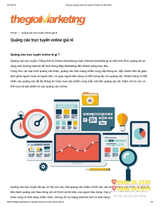 Công ty quảng cáo trực tuyến Online tại Việt Nam - thegioimarketing.vn