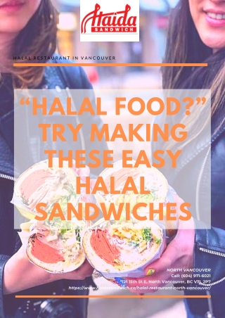 “Halal food?” Try Making These Easy Halal Sandwiches