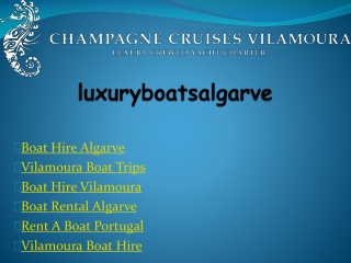 Vilamoura Boat Trips