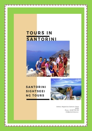 Make Your Bookings Ready for Santorini Wine Tasting Tours