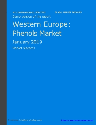 WMStrategy Demo Western Europe Phenols Market January 2019