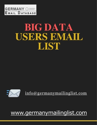 Technology Users Email List - Germanymailinglist