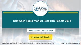 Dishwash liquid market research report 2018