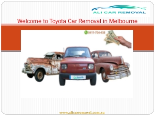 Get the Top Cash for Your old, Scrap and Unwanted Toyota Cars