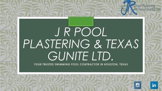 Erosion Control Contractor – J R Pool Plastering & Texas Gunite Ltd.
