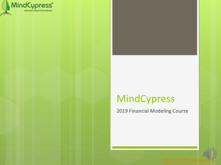 2019(Top)Financial modeling course (MindCypress) Investment Banking