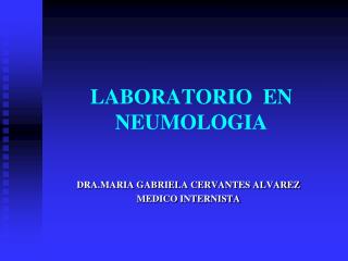LABORATORIO EN NEUMOLOGIA