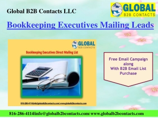 Bookkeeping Executives Mailing Leads