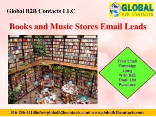 Books and Music Stores Email Leads