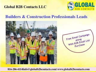 Builders & Construction Professionals Leads