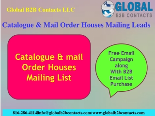 Catalogue & Mail Order Houses Mailing Leads