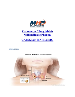 Cabometyx 20mg Tablets | Cabozantinib | MHP