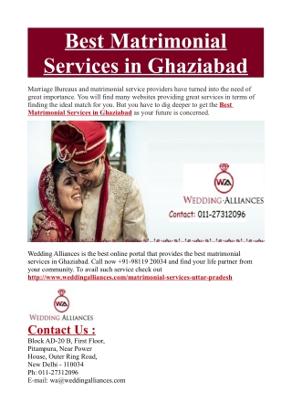 Best Matrimonial Services in Ghaziabad