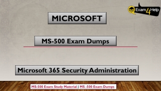 Download MS-500 Exam PDF Questions Answers - Exam4Help