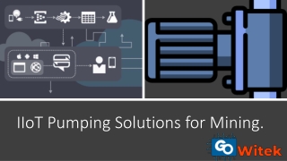 IIoT pumping solutions for mining