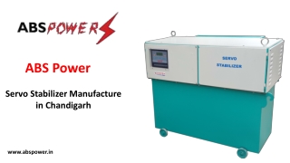 Servo Stabilizer Manufacture in Chandigarh | APFC Panel