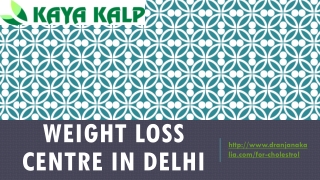 Weight Loss Centre in Delhi-Dr Anjana Kalia