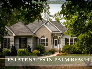 Find Real Estate Homes for Sales in Palm Beach