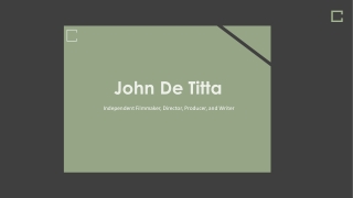 John De Titta - Artist & Technology Pioneer