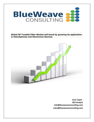 RF Tunable Filter Market – World Market Share, Growth Rate and Future Forecast 2019-2025