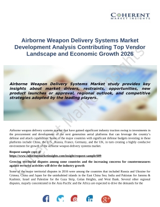 Airborne Weapon Delivery Systems Market: We’re Entering an Era!