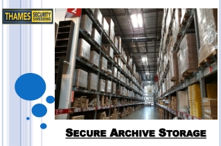 Secure Archive Storage