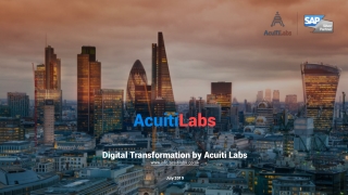 Digital Transformation by Acuiti Labs