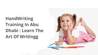 Best handwriting coaching centres in uae