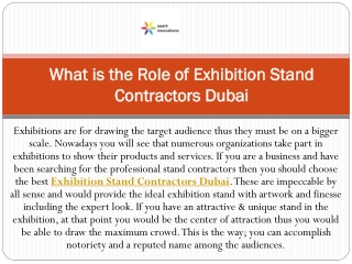 What is the Role of Exhibition Stand Contractors