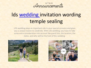 lds wedding invitation wording temple sealing